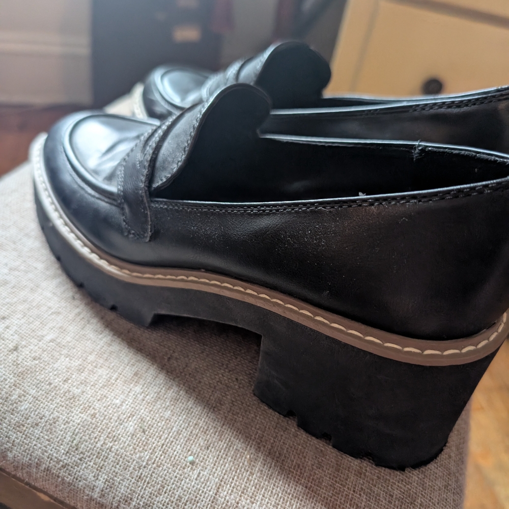 Black Platform Loafers